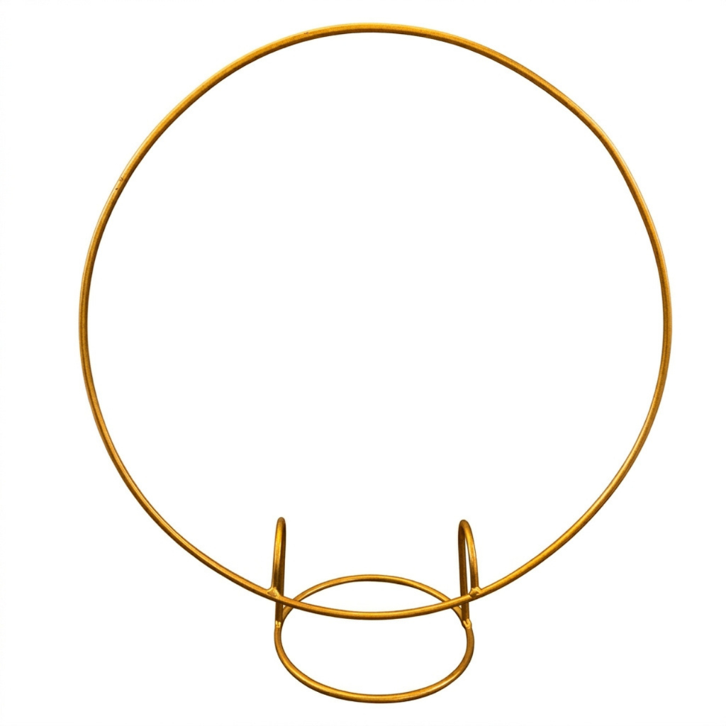 Mini Arco Redondo Dourado de Mesa para Balões e Flores Painel de Ferro 50cm Decoração Festa