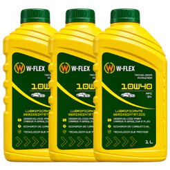 Kit 3 Óleos MotorW-Flex Sae 10w40 Api Sl Semi-sintético