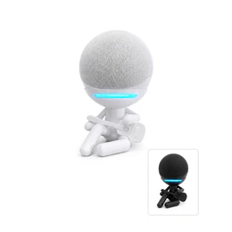 Suporte Decorativo Alexa Echo Dot 4 e 5 Geração - Violão -- Preto ou Branco