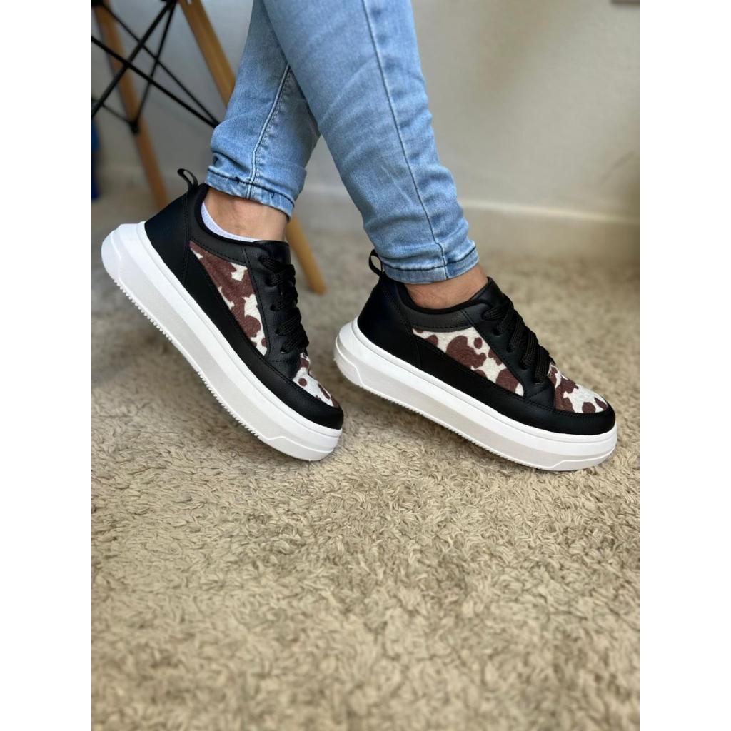 Tenis Casual Feminino Plataforma Confortável Antiderrapante Leve Macio Conforto Estilo dia a dia