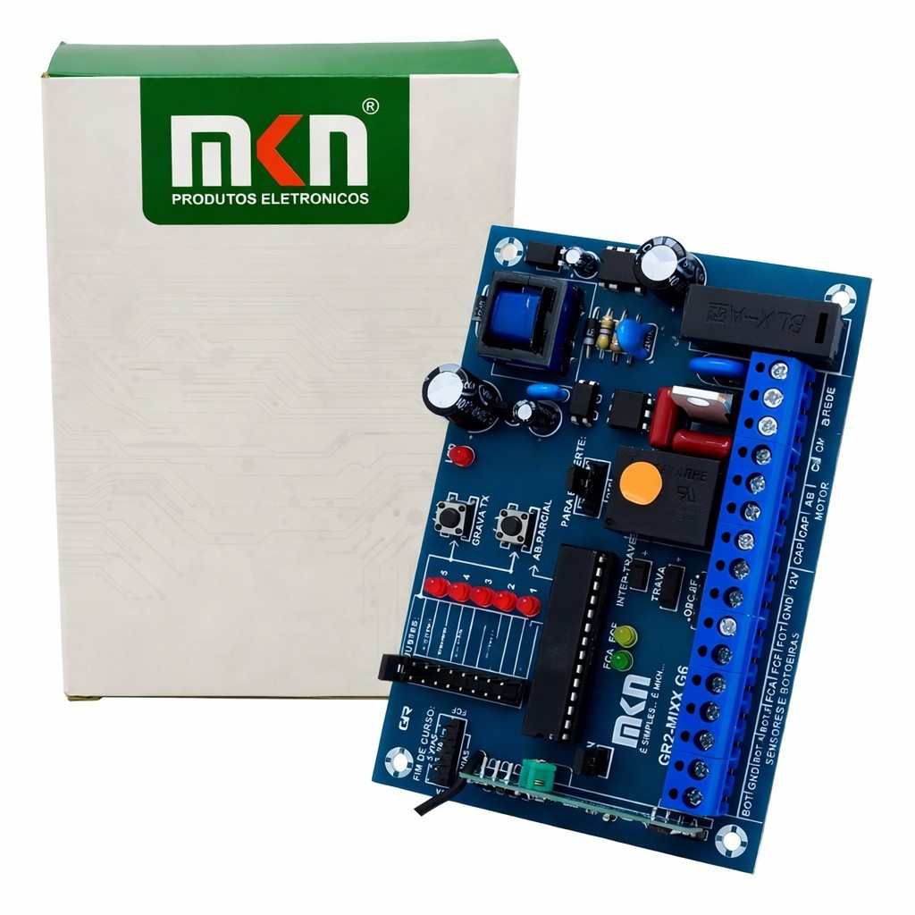 Central Placa Portão Gr2mix Mkn Para Ppa Garen Rossi