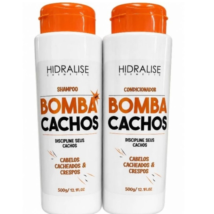 Kit Bomba Cachos Hidralise Shampoo + Condicionador 500g Cachos Perfeitos e Definidos