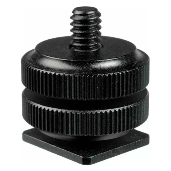 Adaptador Sapata Hotshoe ¼ Para Câmera E Iluminador Led