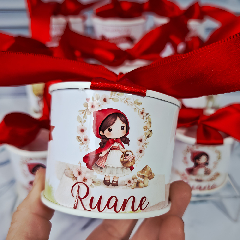 Kit miniTubolatas personalizadas 5×6 - Lembrancinha de Aniversário  Chapeuzinho Vermelho