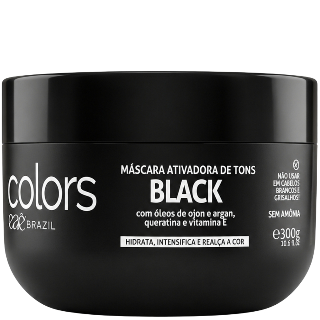 Máscara Pigmentadora Black Cor Fantasia Eaê Colors Alta Pigmentação
