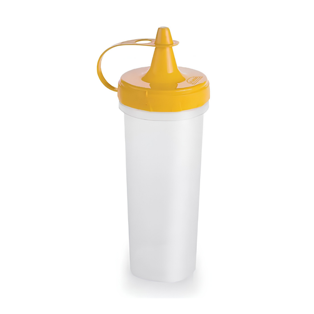 Bisnaga Molho Condimentos Mostarda Ketchup Maionese 250 ml Flexível Tampa Bar Restaurante Plasútil