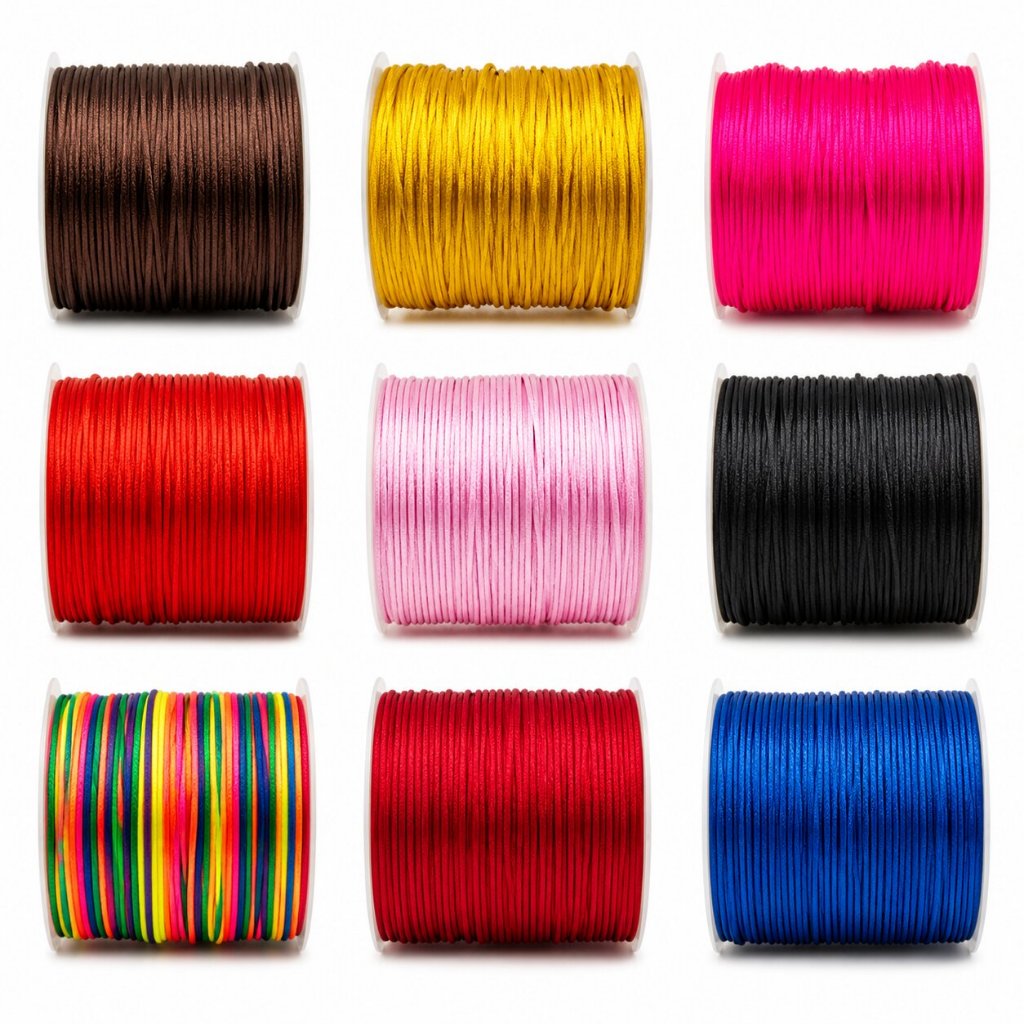 Fio De Seda 70 Metros 1.0 mm - Cordão Rabo De Rato Diversas Cores