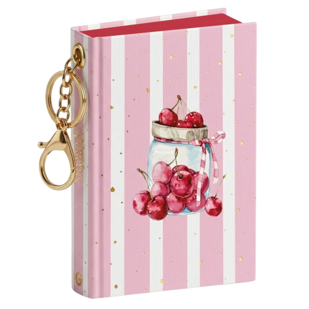 Mini Bíblia Sagrada Chaveiro Capa Dura Cherry Compacta e Ideal para Presentear Pessoas Especiais