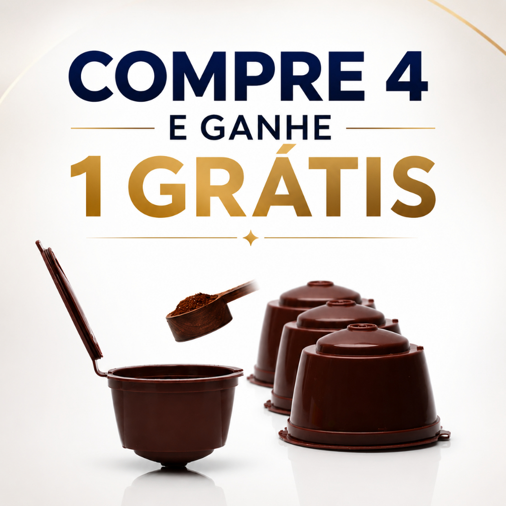 5 Cápsulas Café Recarregável Dolce Gusto Reutilizável