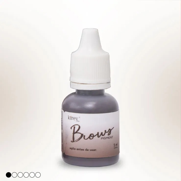 Brows Pigment 5ml - Pigmento Híbrido para Micropigmentação - Cor Castanho Escuro Nagoya KIREY pro
