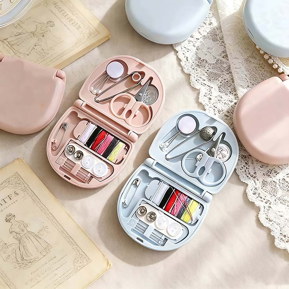 Kit Costura Completo Mini Multiuso Universal 7x6cm - Emergência de Costura, Ideal para Viagem！