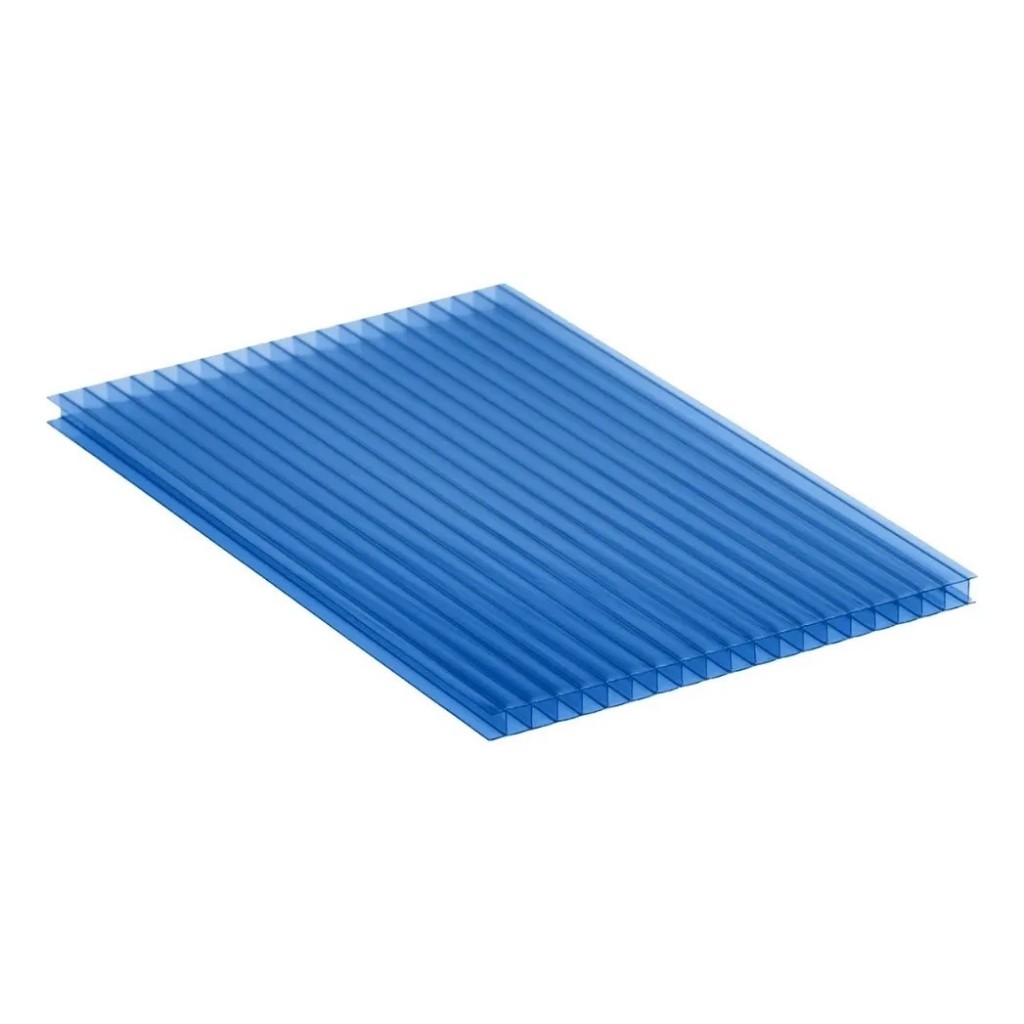 Placa Chapa Policarbonato Alveolar 1,05x2,0mts 4mm Espessura