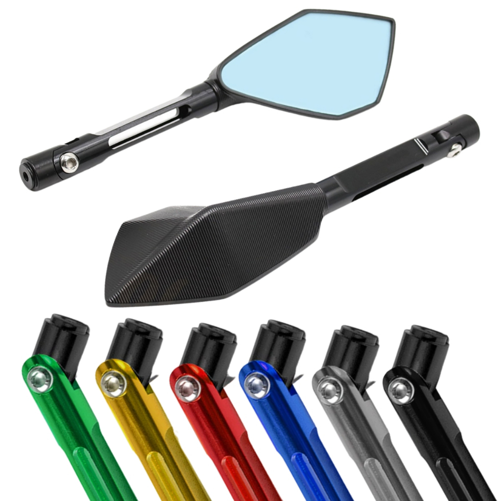Retrovisor esportivo Z900 Z500 Z400 Z1000 ELIMINATOR VULCAN VERSYS ER6N  em aluminio espelho P/ KAWASAKI modelo prisma
