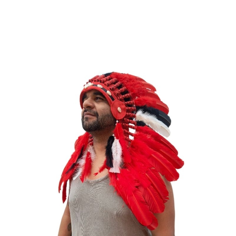 COCAR PENACHO NATIVO AMERICANO CABOCLO CABOCLA COBRA CORAL  DIVERSOS MODELOS UMBANDA CANDOMBLÉ