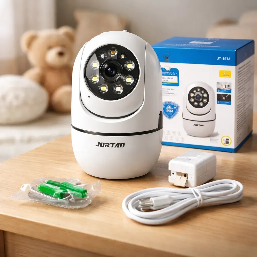 Câmera Baba Eletrônica Wi-fi HD 360 App Yoosee Visão Noturna Áudio Detecção Movimento Remoto