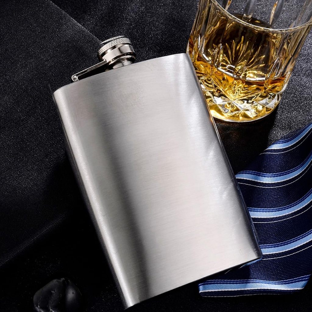 Cantil Bolso Inox 220ml Porta Bebida Whisky Bar