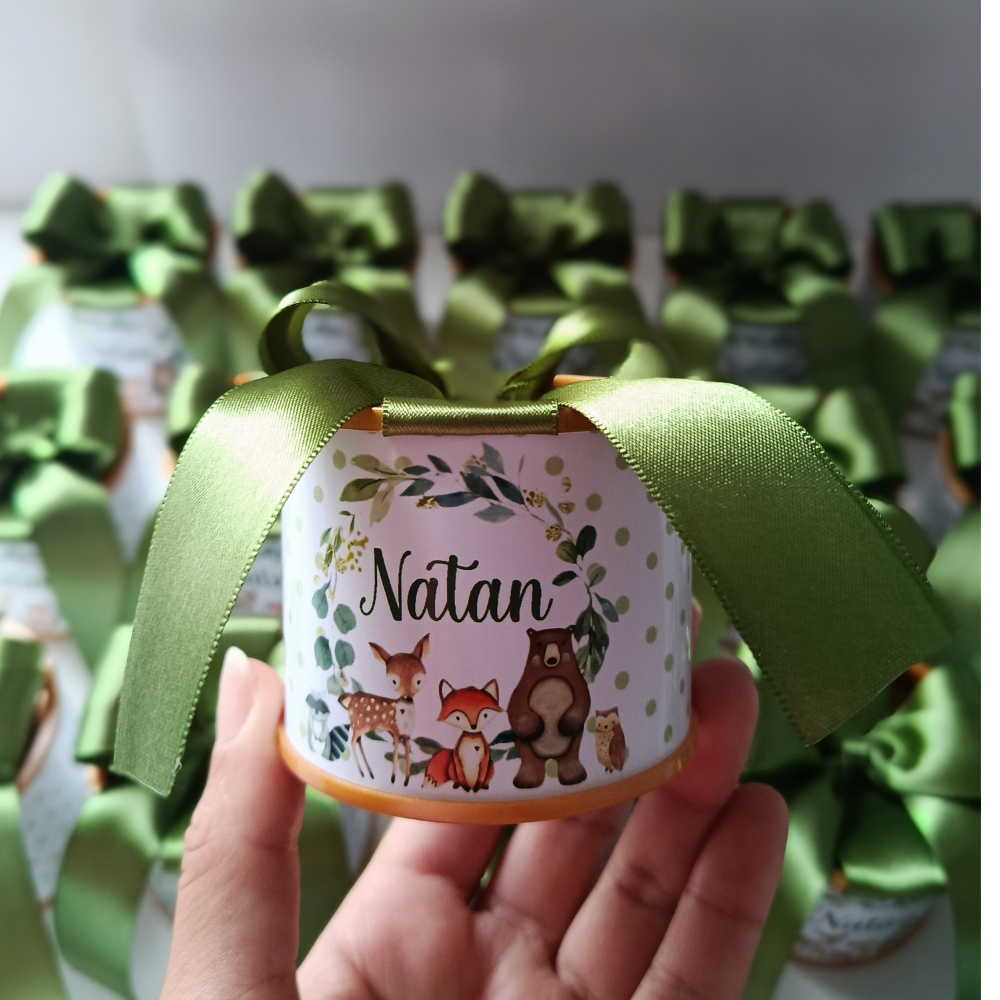 KIT Mini Tubolata 5x6 Personalizada Bosque Encantado Lembrancinhas Personalizada Aniversario