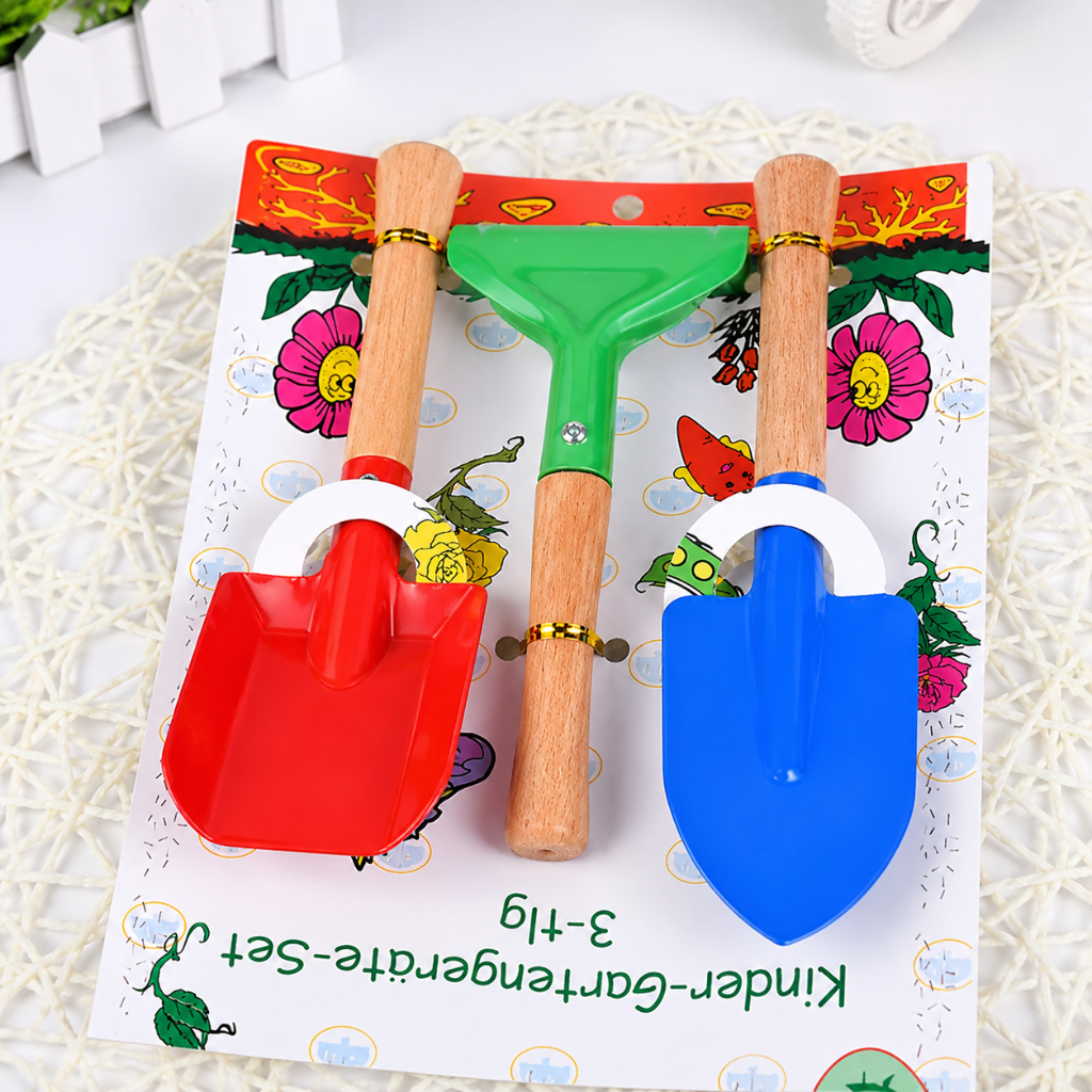 kit Jardinagem Pá Espátula De Jardim 3pcs Mini Cor Ferramenta De Ferro Resistente