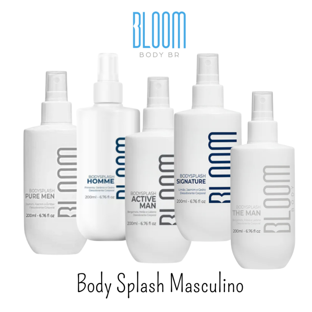 Body Splash Desodorante Corporal Masculino Bloom Escolha Sua Fragrancia Favorita - 200ml