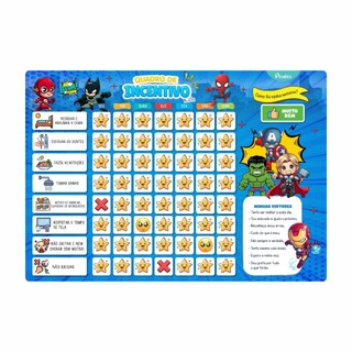 Quadro De Regras Incentivo Infantil Imã Geladeira Rotina Da Criança (Picullico)