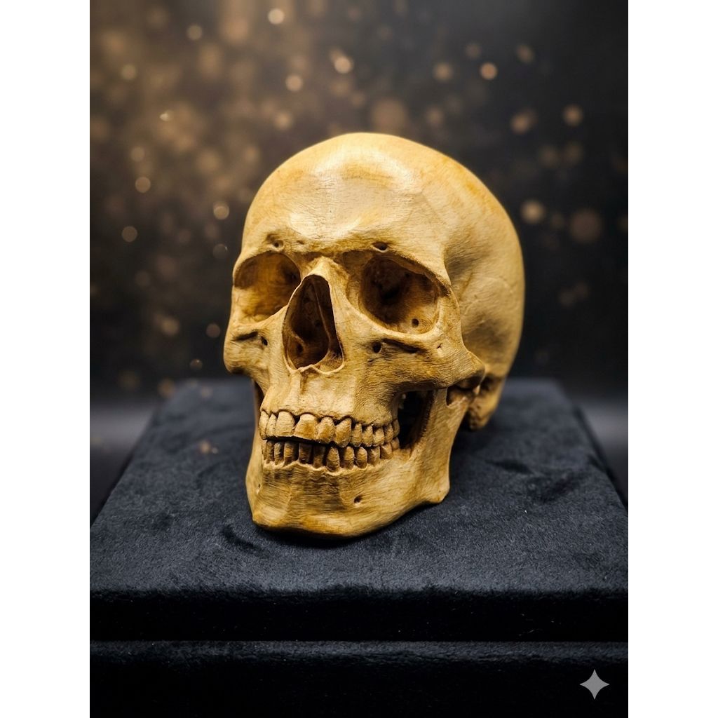 Enfeite Decorativo Crânio Caveira Decorativo Grande Halloween Anatomia Óssea Decoração Fundo Aquario