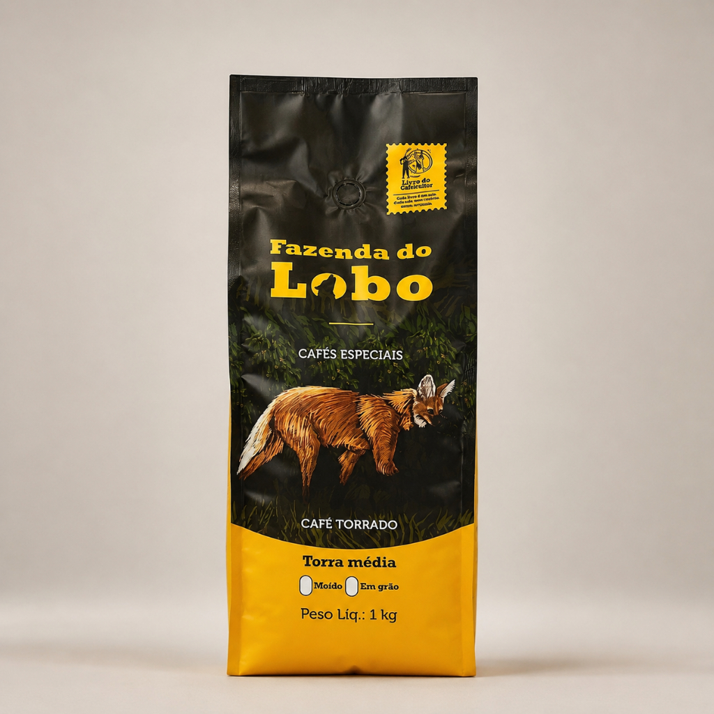 Detalhes do Café Especial 84Pts 1kg Grãos 100% Arábica Fazenda do Lobo