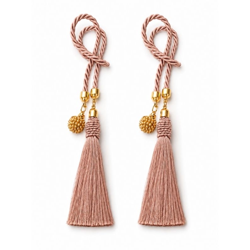 2 Cordões Decorativos com Pérola e Tassel Luxo-Para Lavabo e aromatizadores de ambiente