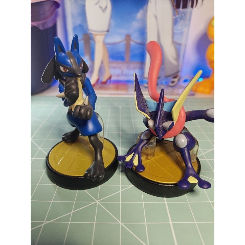 Amiibos Greninja e Lucario Pokemon Nintendo