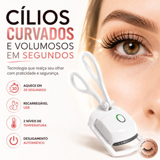 Modelador De Cílios Elétrico USB Recarregável Curvador Aquecido