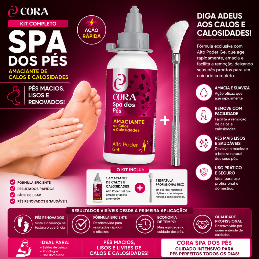 Kit Removedor Tira Calos Pé Manicure Pedicure Calosidade Podologa Amolecedor