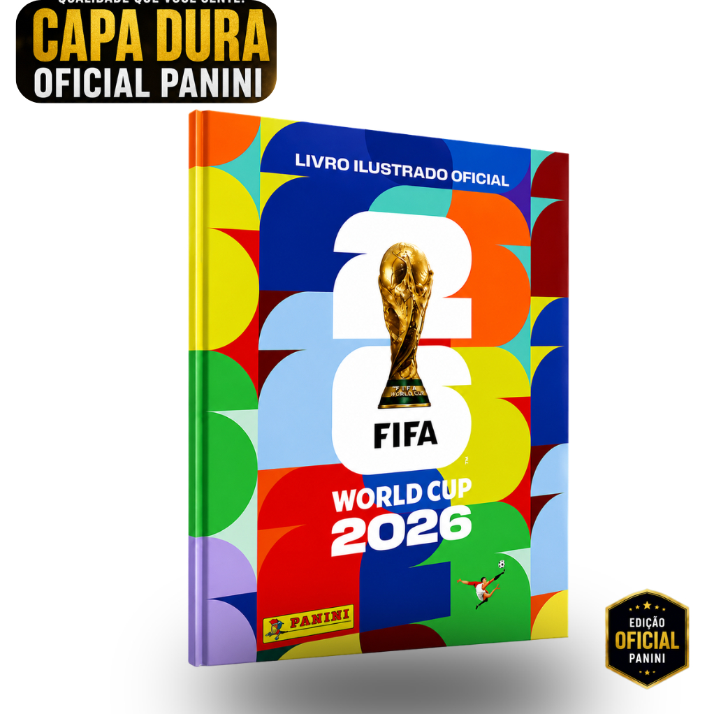 Album Capa Dura Oficial Copa do Mundo 2026 Figurinhas Fifa Panini