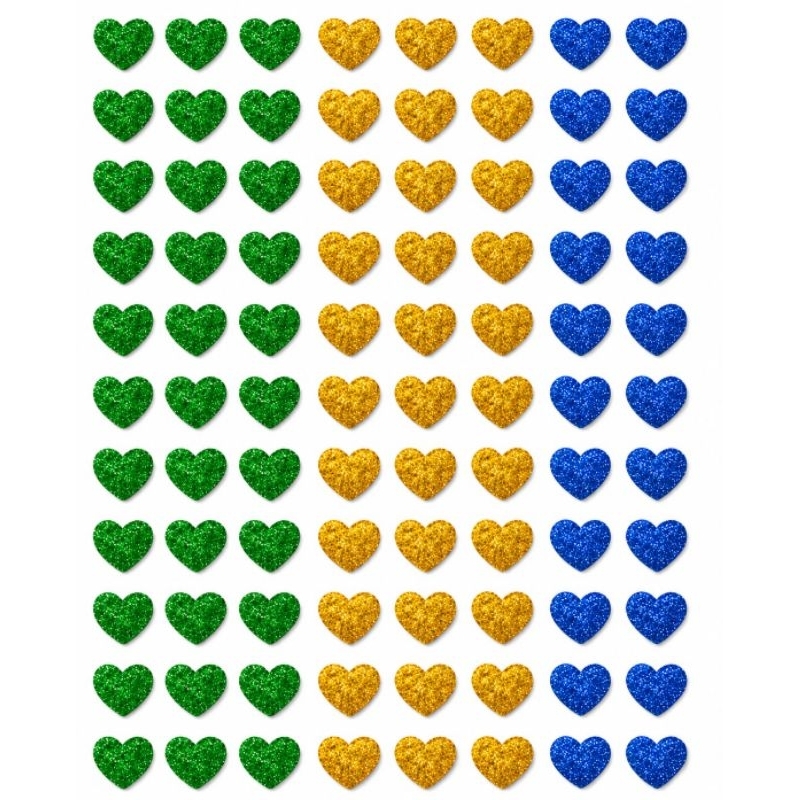 Adesivo Pet EVA Glitter 50/100/150 Copa do Mundo 2026 Autocolante Coração Brasil Decorativo