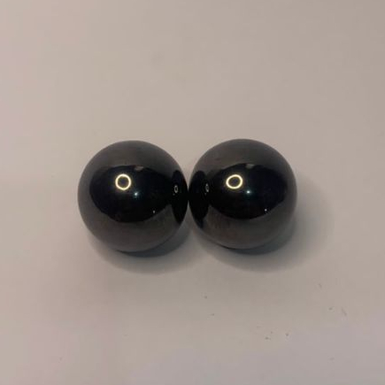 Pedra Hematita Magnética Esfera 25mm Pedra Natural Imã Terapias E Decoração (Par)