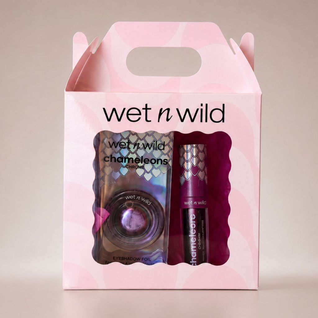 Kit Sombra Longa Duração Cor Intensa e Brilhante + Batom Líquido Gloss Brilho Intenso Chameleon
