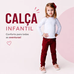 Calça Infantil Tipo Mijão Tamanho 1 ao 12
