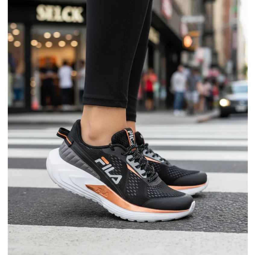 Tênis Fila Feminino Diffusion Esportivo Fitness Leve Caminhada Corrrida Academia