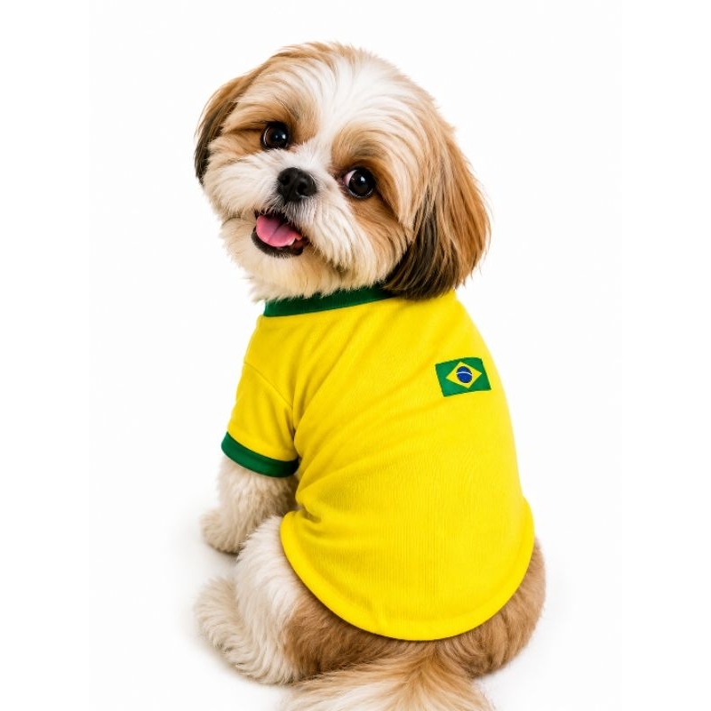 camiseta do brasil para cachorro camiseta pet brasil cachorro e gato copa do mundo pet brasil