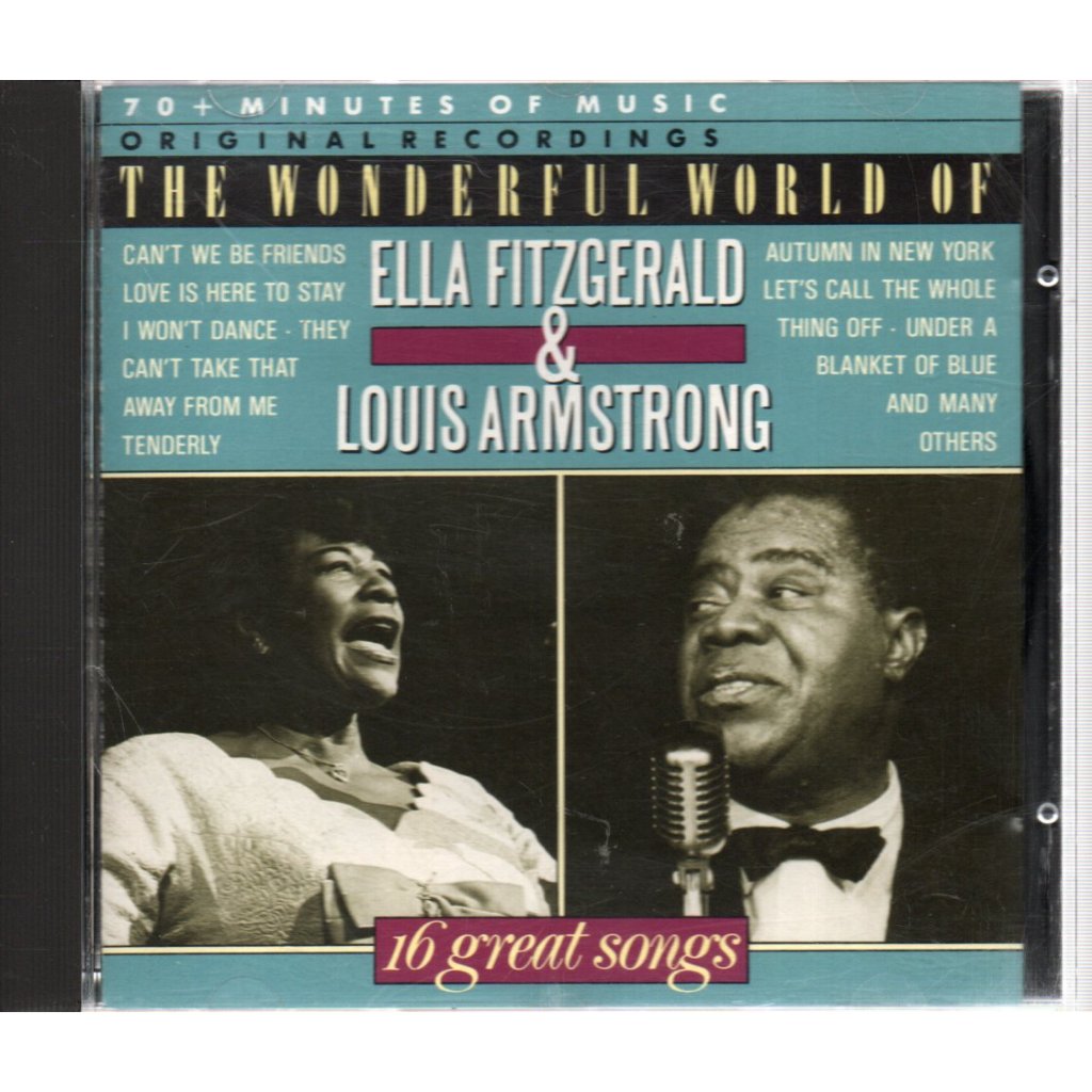 CD ELLA FITZGERALD & LOUIS ARMSTRONG - THE WONDERFUL WORLD OF ( IMPORTADO ) 1988
