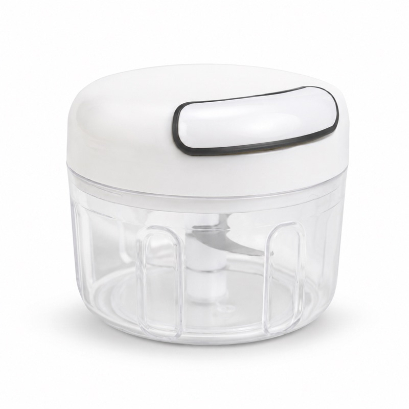 Processador Manual de Alimentos 170ml com 2 Lâminas Triturador de Alho, Cebola e Temperos