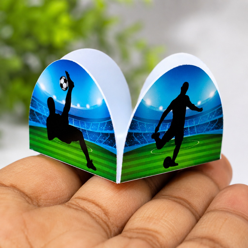 [ENVIO RÁPIDO] Forminhas Futebol Para Doces Brigadeiros Decoração Festa Infantil Menino 20 30 50 100