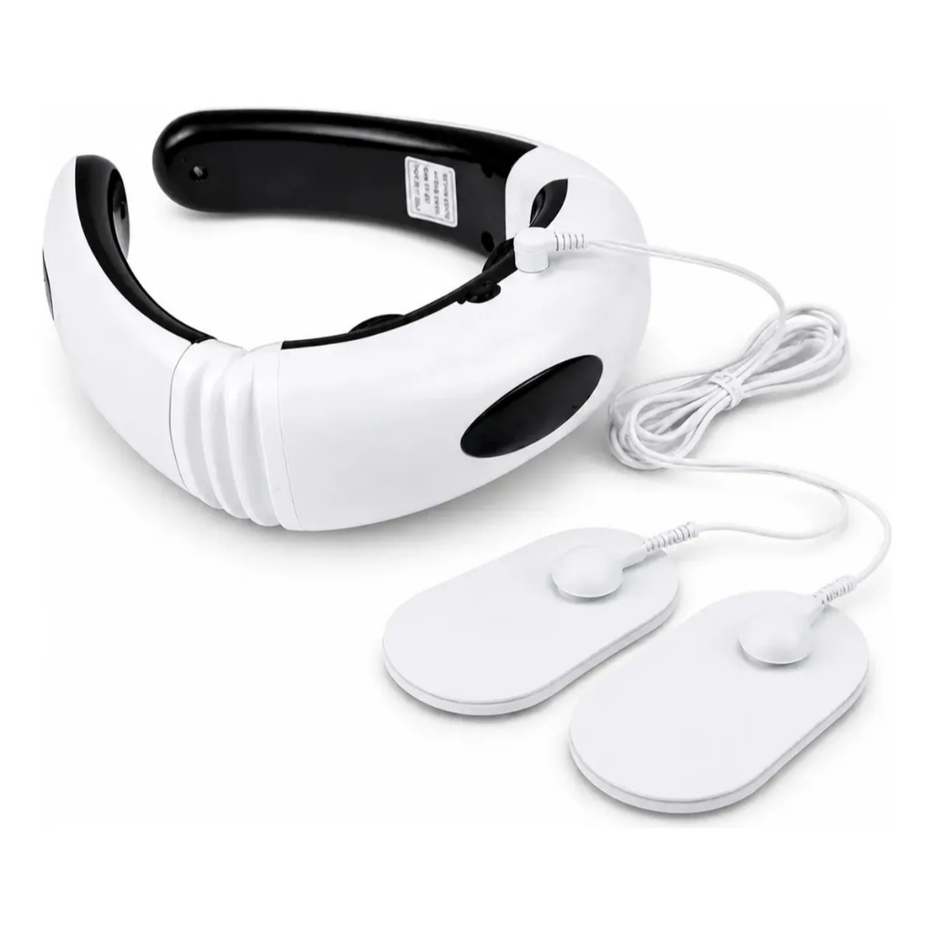 Massageador Cervical Colar Relaxamento Pescoço Fisioterapia Tens Recarregável USB Premium