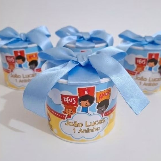 KIT MINI TUBOLATAS PERSONALIZADAS 5X6 - 3 PALAVRINHAS MENINO /LEMBRANCINHAS/ANIVERSÁRIO /FESTA