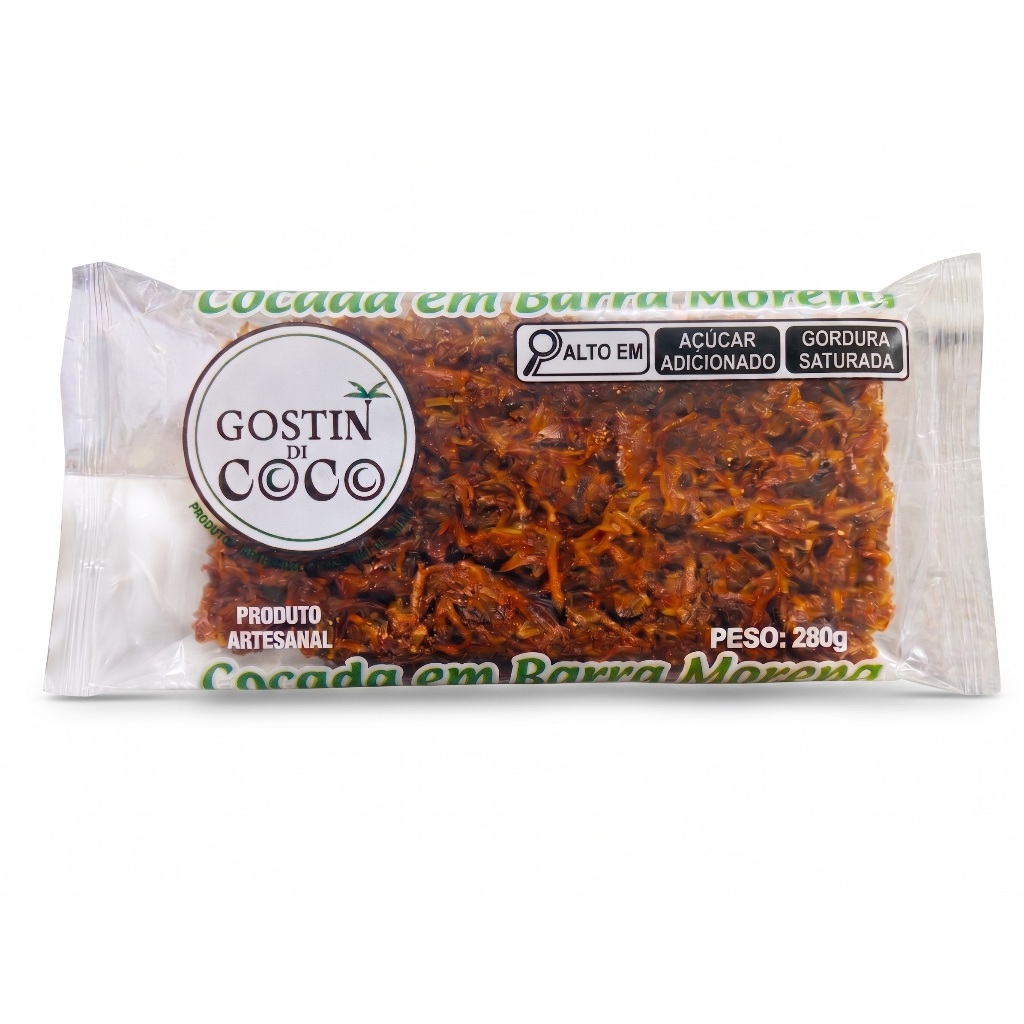 Cocada Morena em Barra Sabores do Coco 280g