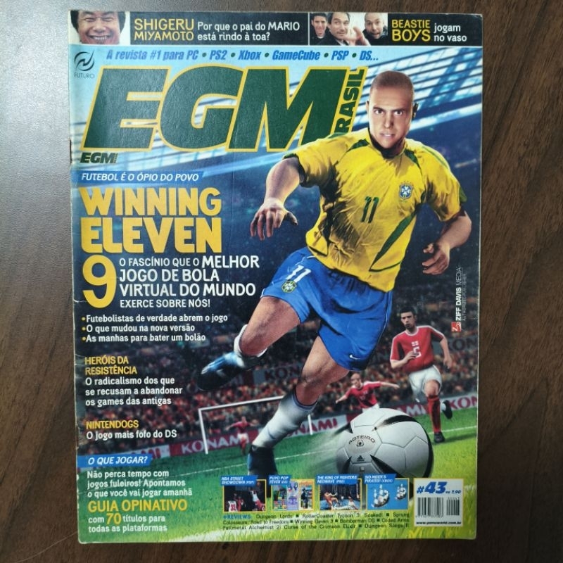 Revista EGM Brasil Nº 43 - Setembro 2005 -  Winning Eleven 9 PS2 Nintendo DS
