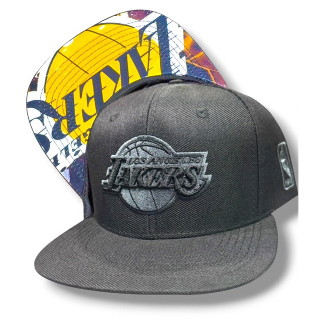 boné cap premium, edição especial NBa Lakers em bordado, contra aba personalizada, aba reta,atacador ajustável,chapéu