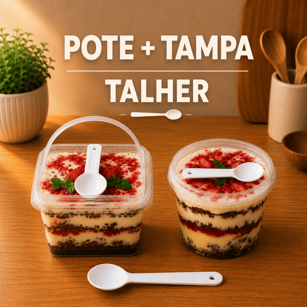 25un Pote Plástico Com Tampa 220ml 350ml Quadrado Redondo Pudim Bolo no Pote Sobremesa Banho-Maria