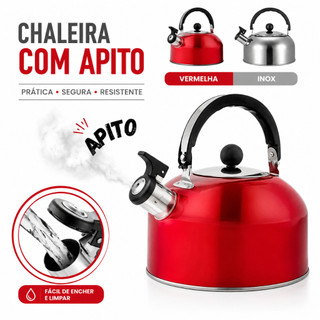 Chaleira Inox com Apito: Só R$ 27,99! 🔥