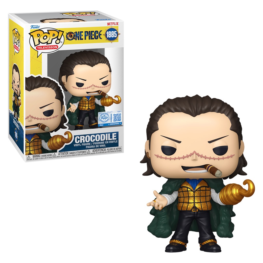 FUNKO POP TELEVISION NETFLIX ONE PIECE EXCLUSIVE - CROCODILE 1885 NOVO ORIGINAL