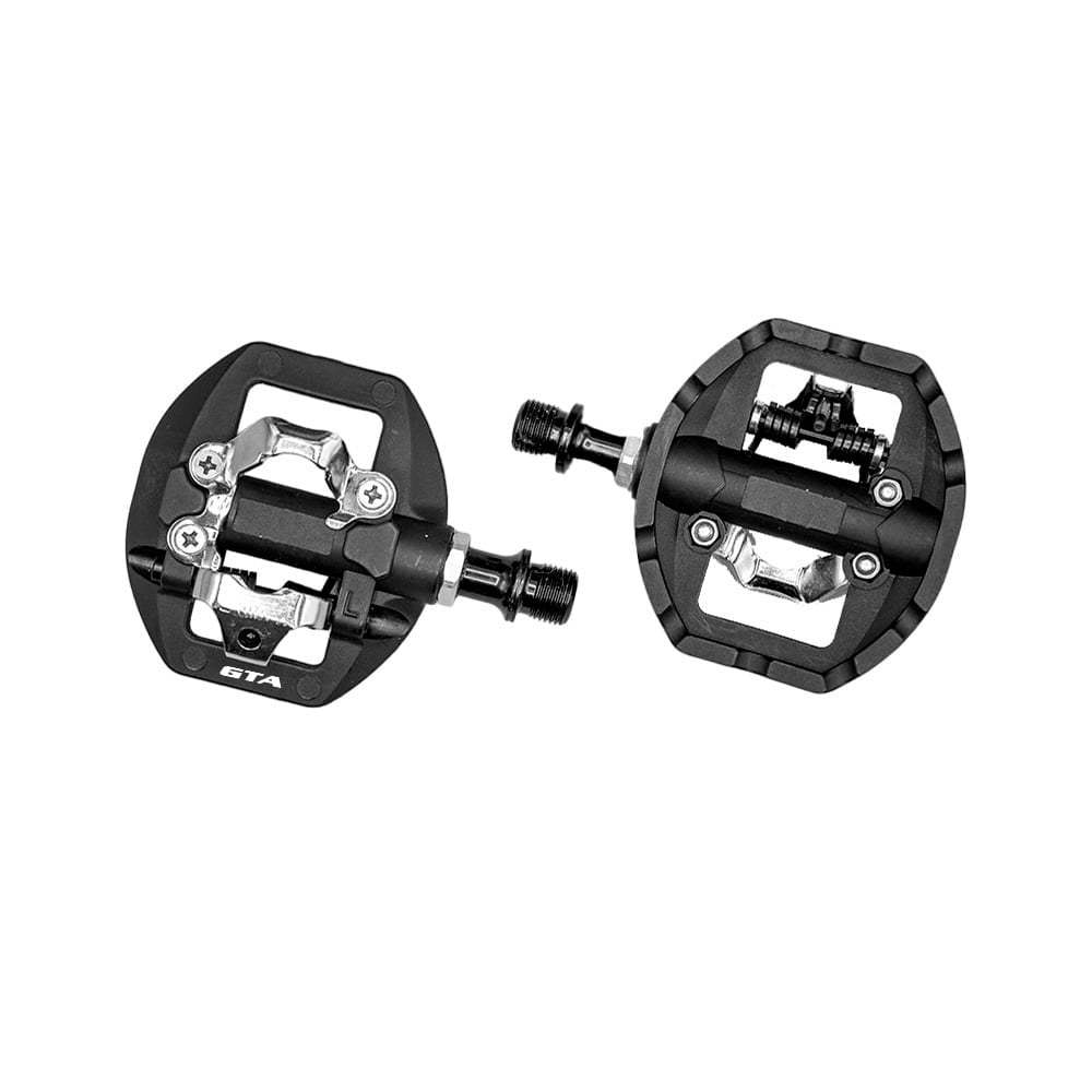 Par Pedal Clip Plataforma Spd Bike Mtb Rolamento 9/16 Gta