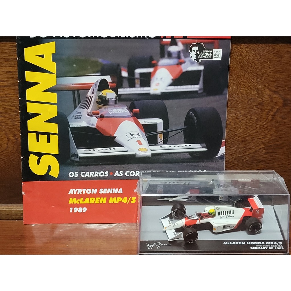 McLaren MP4/5 Ayrton Senna 1989 - Coleção Lendas Brasileiras do Automobilismo - Carrinho Miniatura 1/43